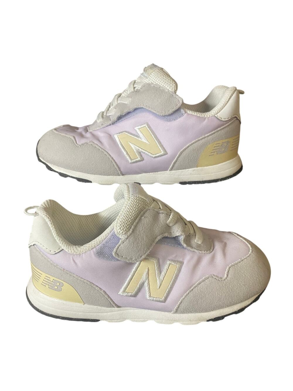 New Balance 515 New-B Toddler Size 9 Lilac Gray Hook Loop Sneakers